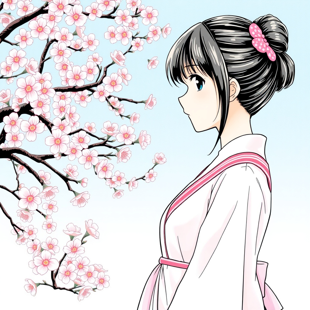 Manga Cover: Cherry Blossoms